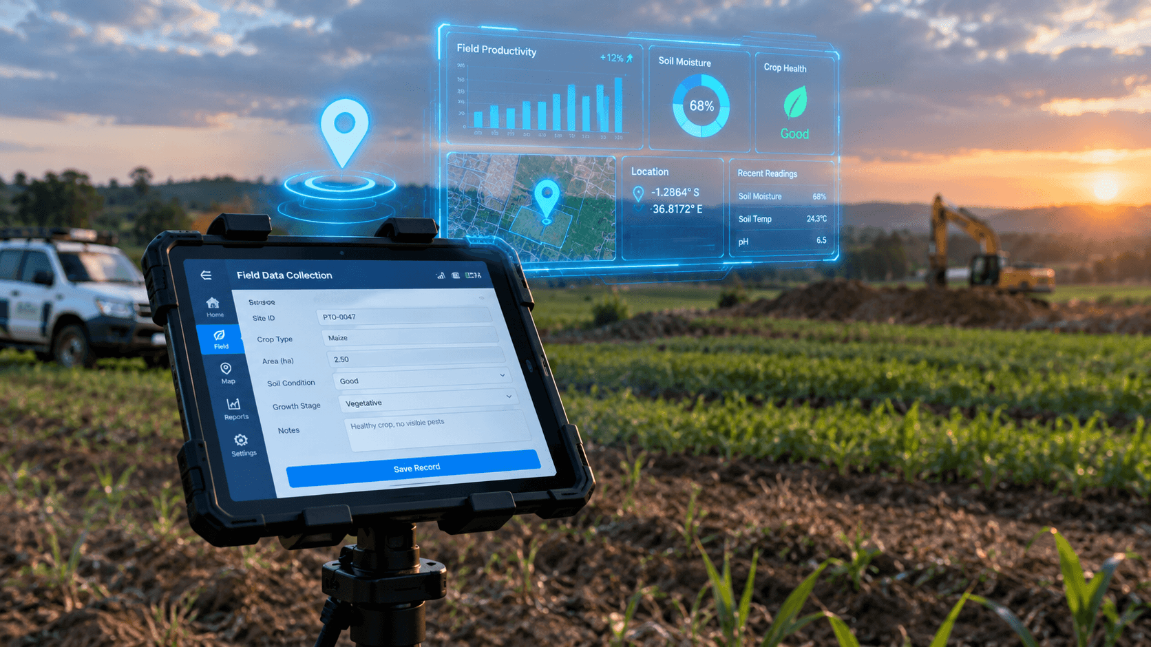 Photo: monitoring dashboard / field data collection